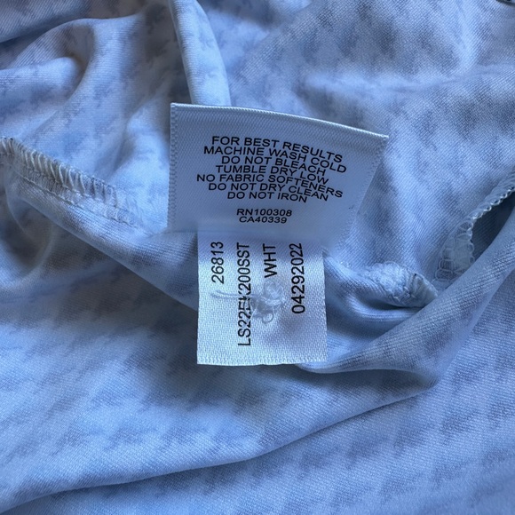 Peter Millar Crown Sport Button Polo Blue Pattern Size Medium - Picture 4 of 6